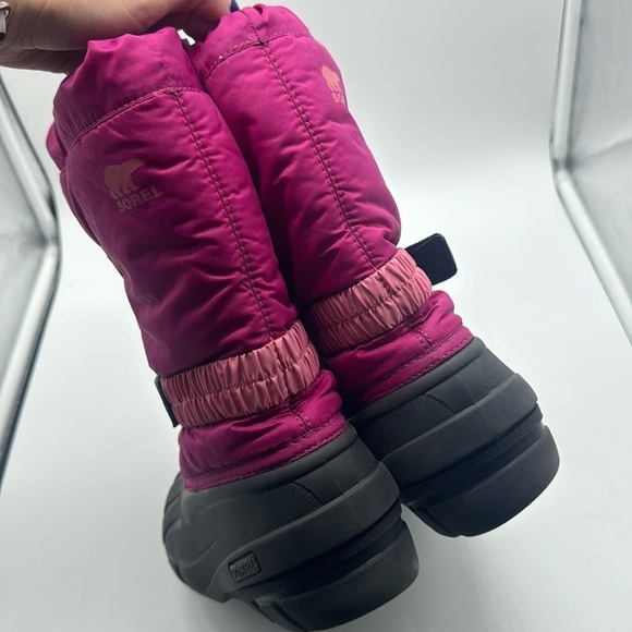 Sorel Kids' Flurry Weather Resistant Snow Boot Pink Size 4 - Picture 12 of 15